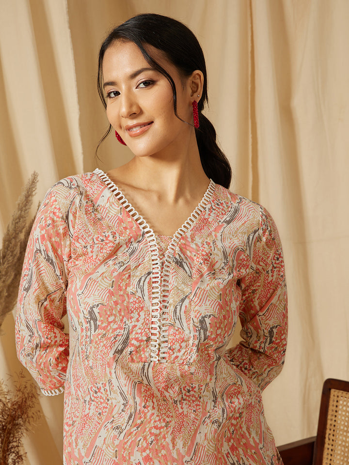 Ember Glow Co-Ord Set: Pearl Pink