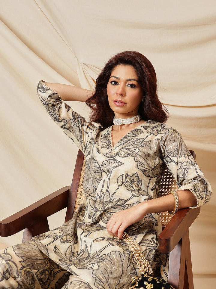 Sienna Muse Co-Ord Set: Golden Beige