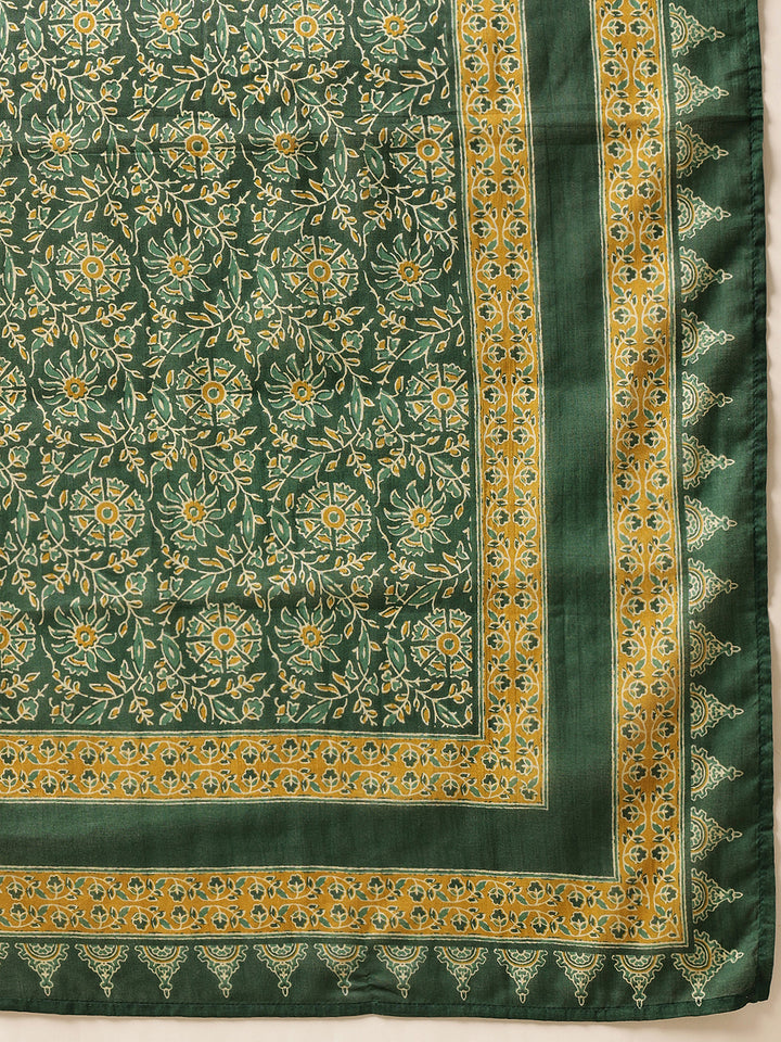 Forest Green Cotton Suit Set