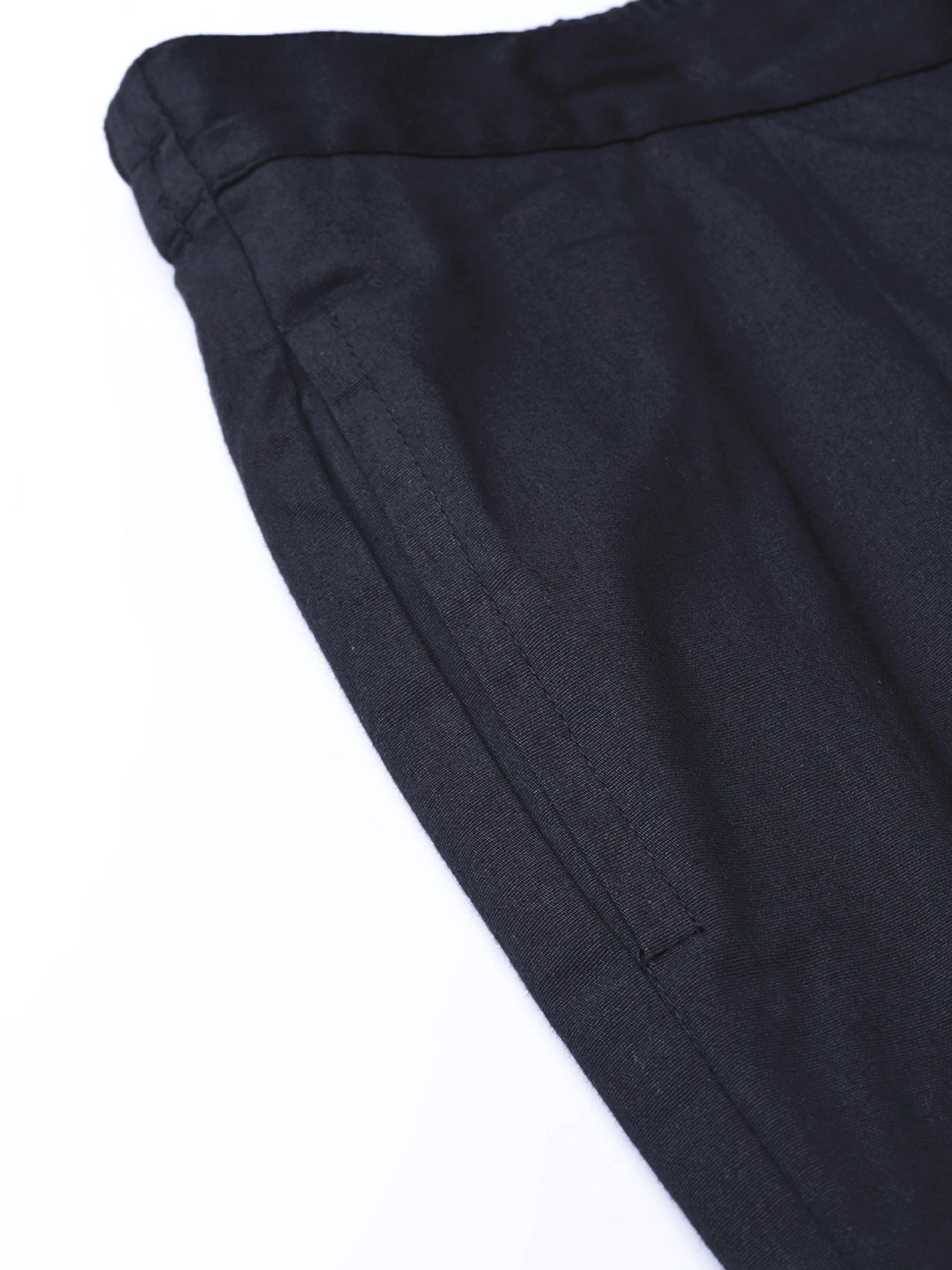 Navy Blue Slim Fit Trousers