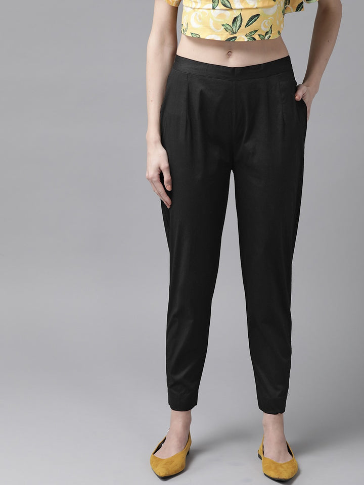 Black Slim Fit Trousers