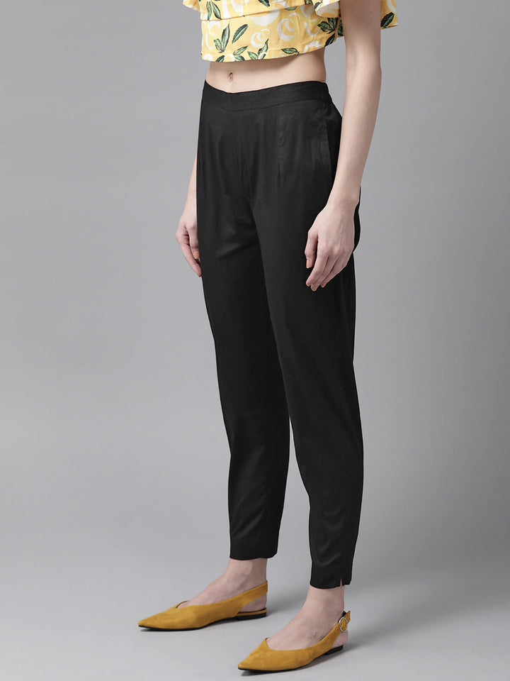 Black Slim Fit Trousers